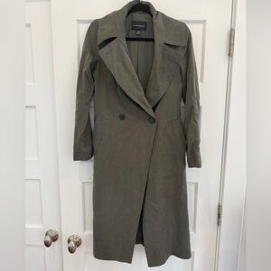 Club Monaco Green Trench Coat Timeless Design